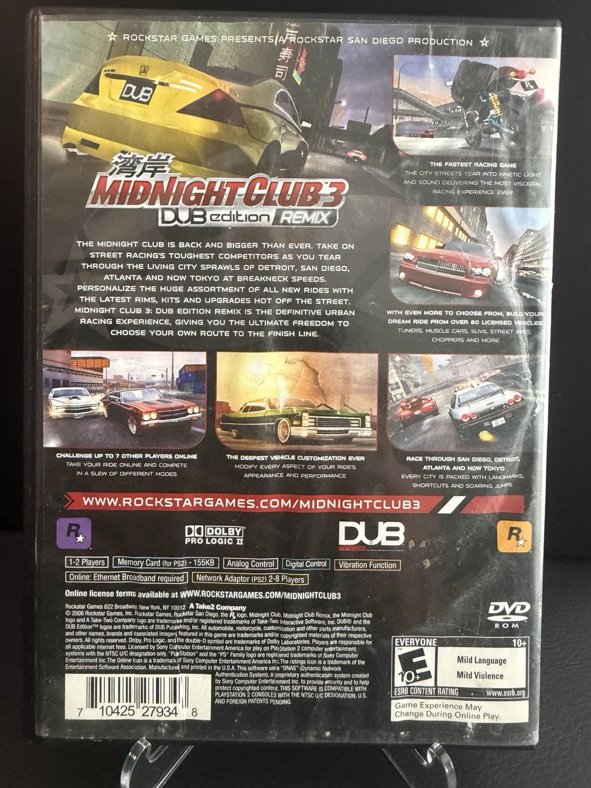 Midnight Club 3: DUB Edition - Remix Greatest Hits (Sony PlayStation 2, 2006)