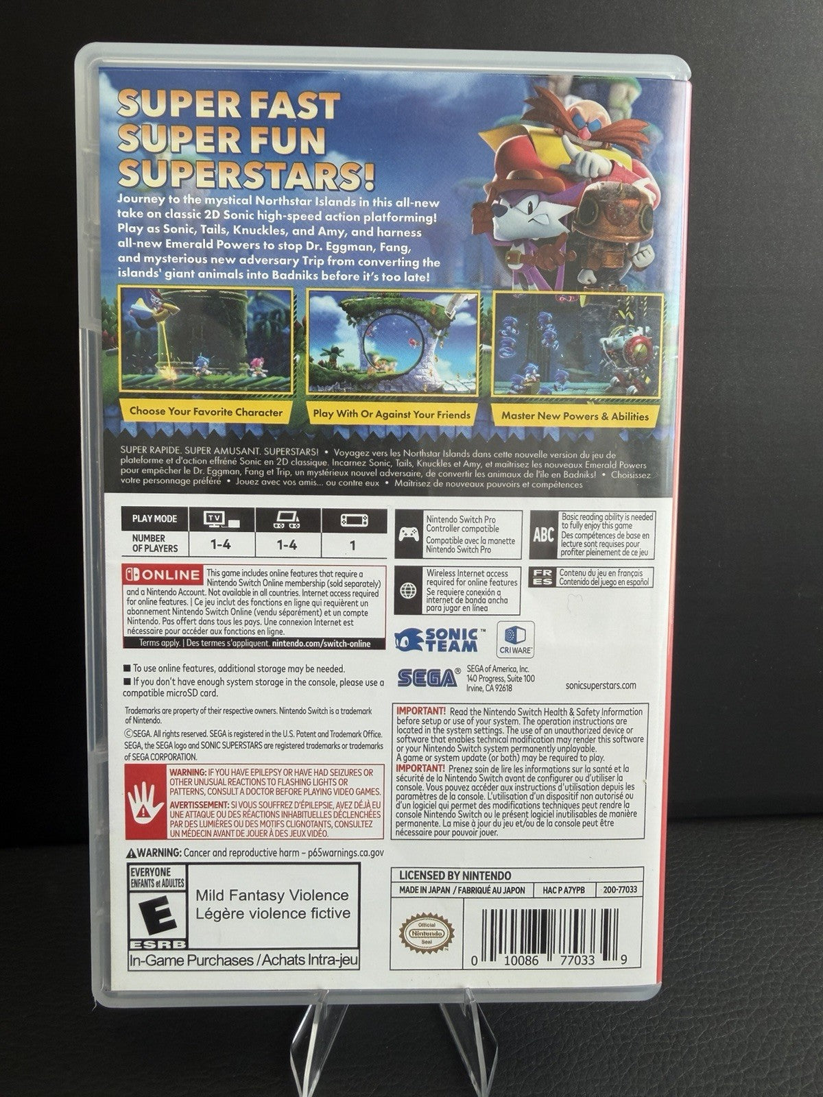 Sonic Superstars  (Nintendo Switch)