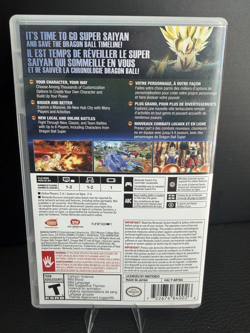 Dragon Ball Xenoverse 2 - Nintendo Switch *Tested*
